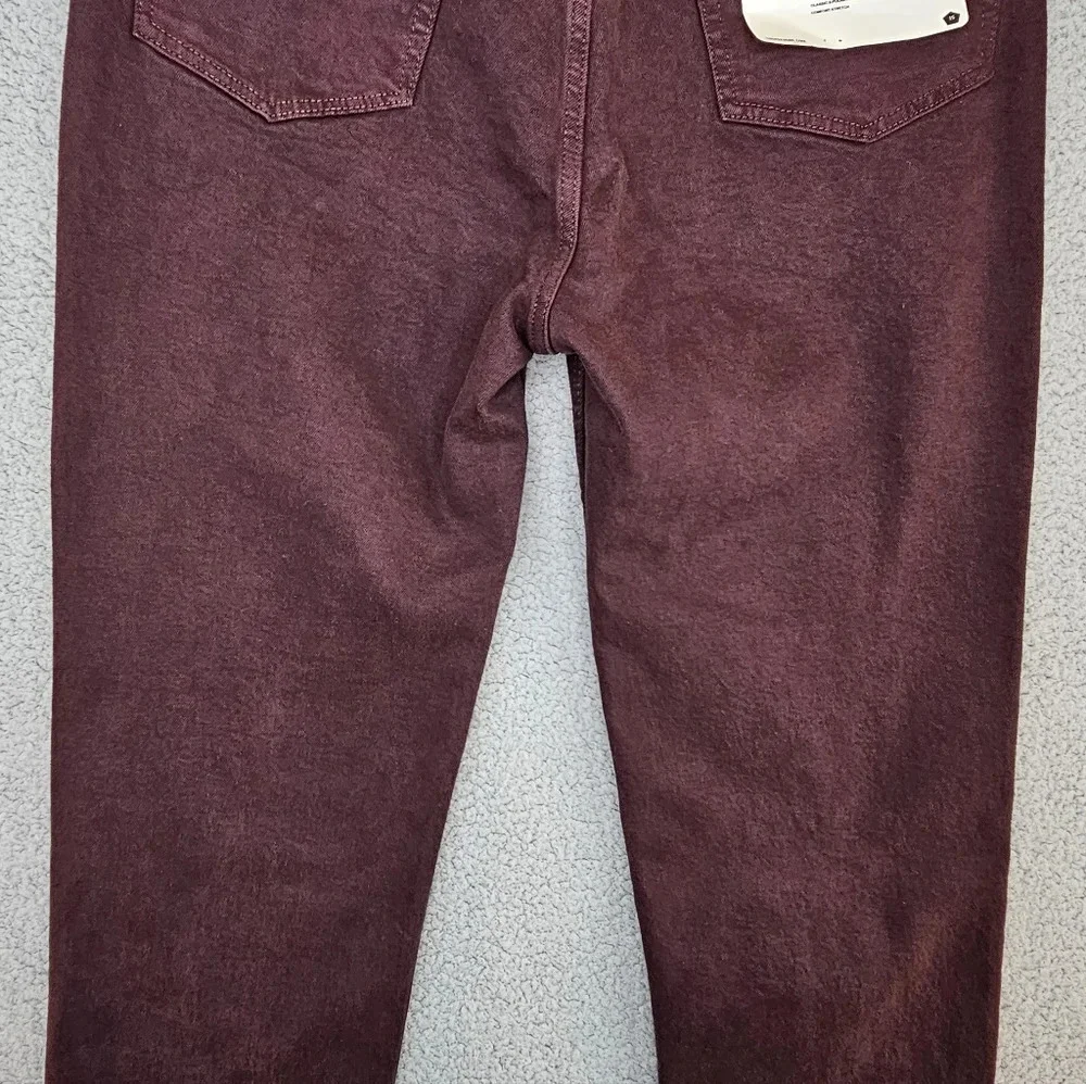 Re/Done Womens Washed Plum Denim 70s Ultra High Rise Stove Pipe Jeans Sz 31*